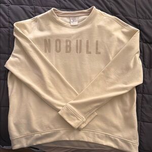 NOBULL Cream Crewneck Sweater